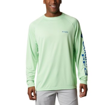 Pánské Mikiny Columbia PFG Terminal Tackle Long Sleeve Blankyt NYSDBJ015